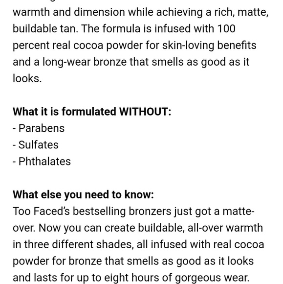 Bundle of two  Too faced chocolate soleil bronzer - Picture 5 of 5